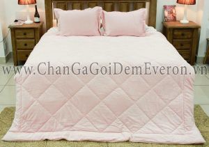 Bộ chăn nỉ MICRO BURN OUT SOLID PINK