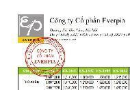Tải bảng giá chăn ga gối Everon mẫu 2016 từ Everpia JSC