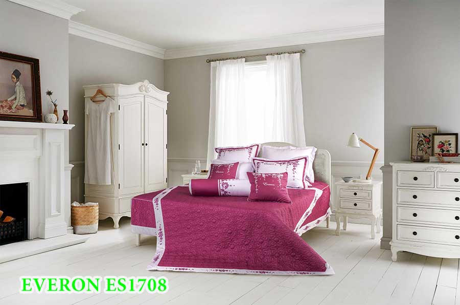 Bộ chăn ga gối đệm Everon đặc trưng mang phong cách Hàn Quốc