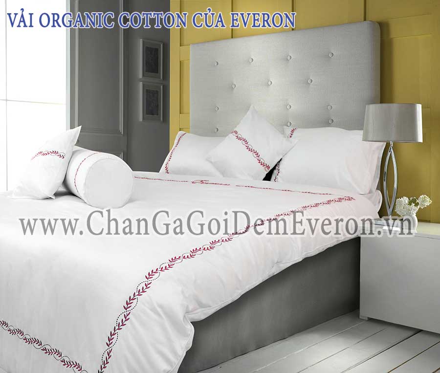 Chăn ga gối đệm Everon sử dụng vải Organic Cotton