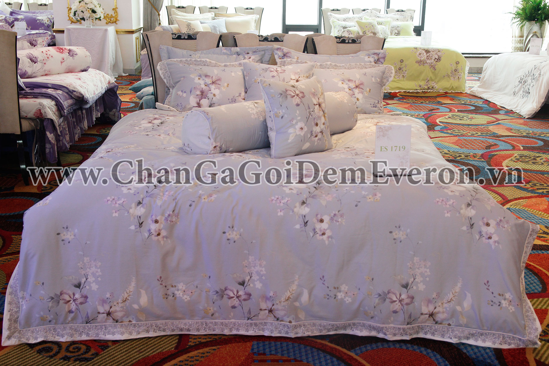 Bộ chăn ga gối Everon ES1719 sử dụng vải gỗ sồi Modal